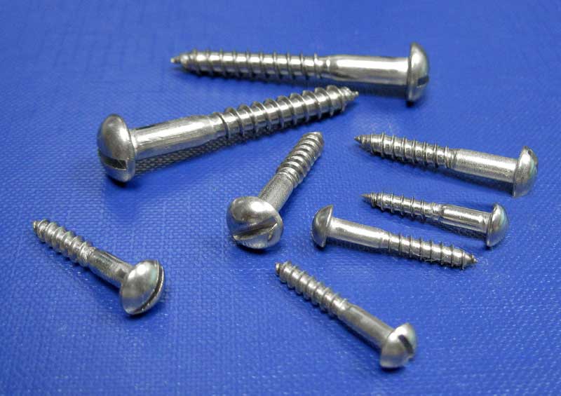 (image for) Round Hd Slot Woodscrews 2.5mm up to 6mm Din96